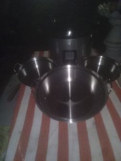commercial rice cooker and walk-pans