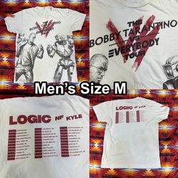 Logic NF Kyle The Bobby Tarantino vs Everybody Tour Beige T-Shirt Men's Medium