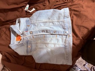 Kids sleeveless Levi jean jacket
