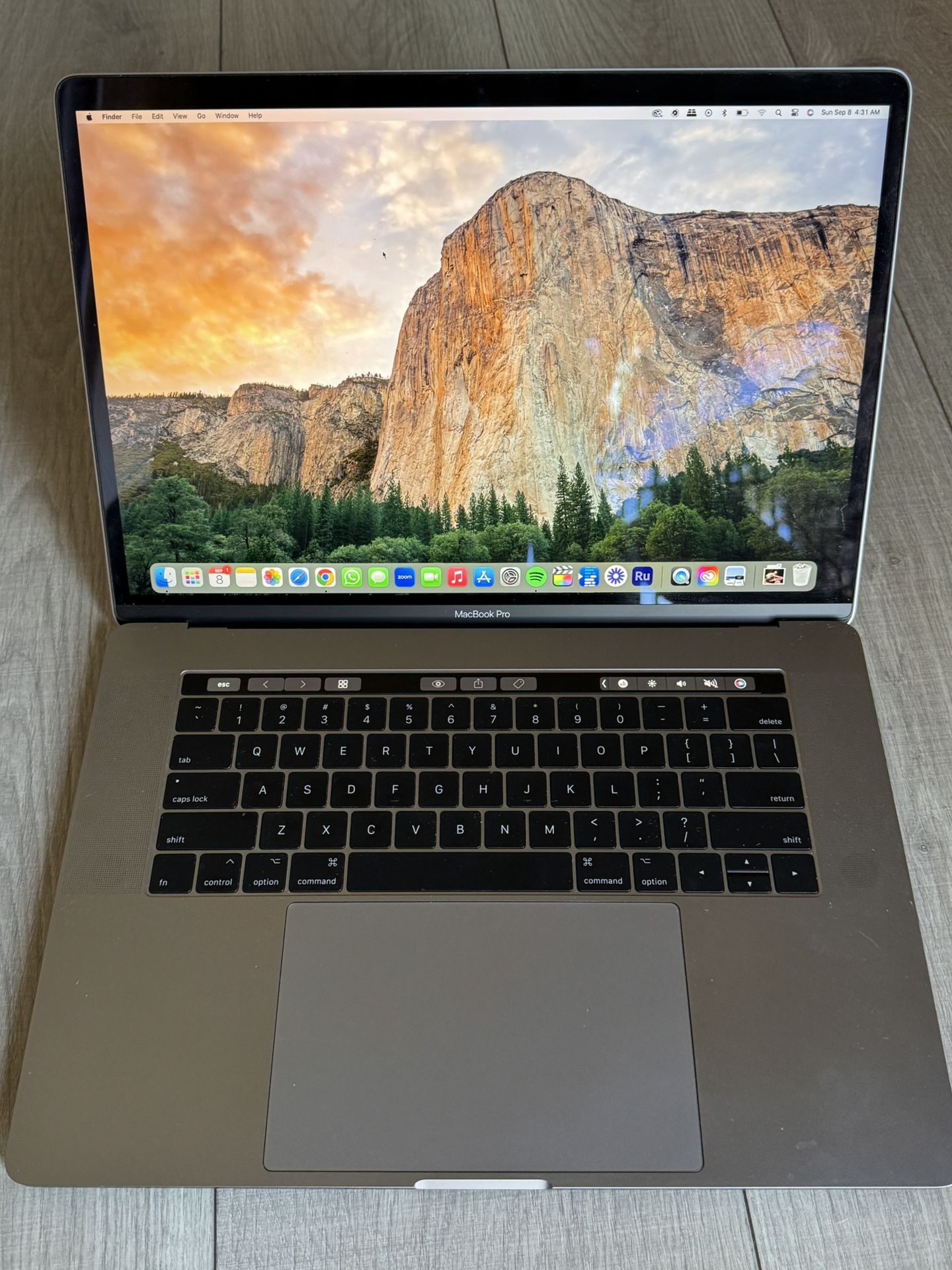 2018 MacBook Pro 15” (Touch Bar) – Fully Apple Refurbished (like new)