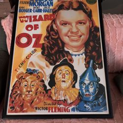 Large Framed Poster Of “ The Wizard Of Oz “