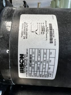 Bison 017-(contact info removed) 485 Series Parallel Gearmotor 1/2HP 178RPM TEFC 230VAC 3Ph