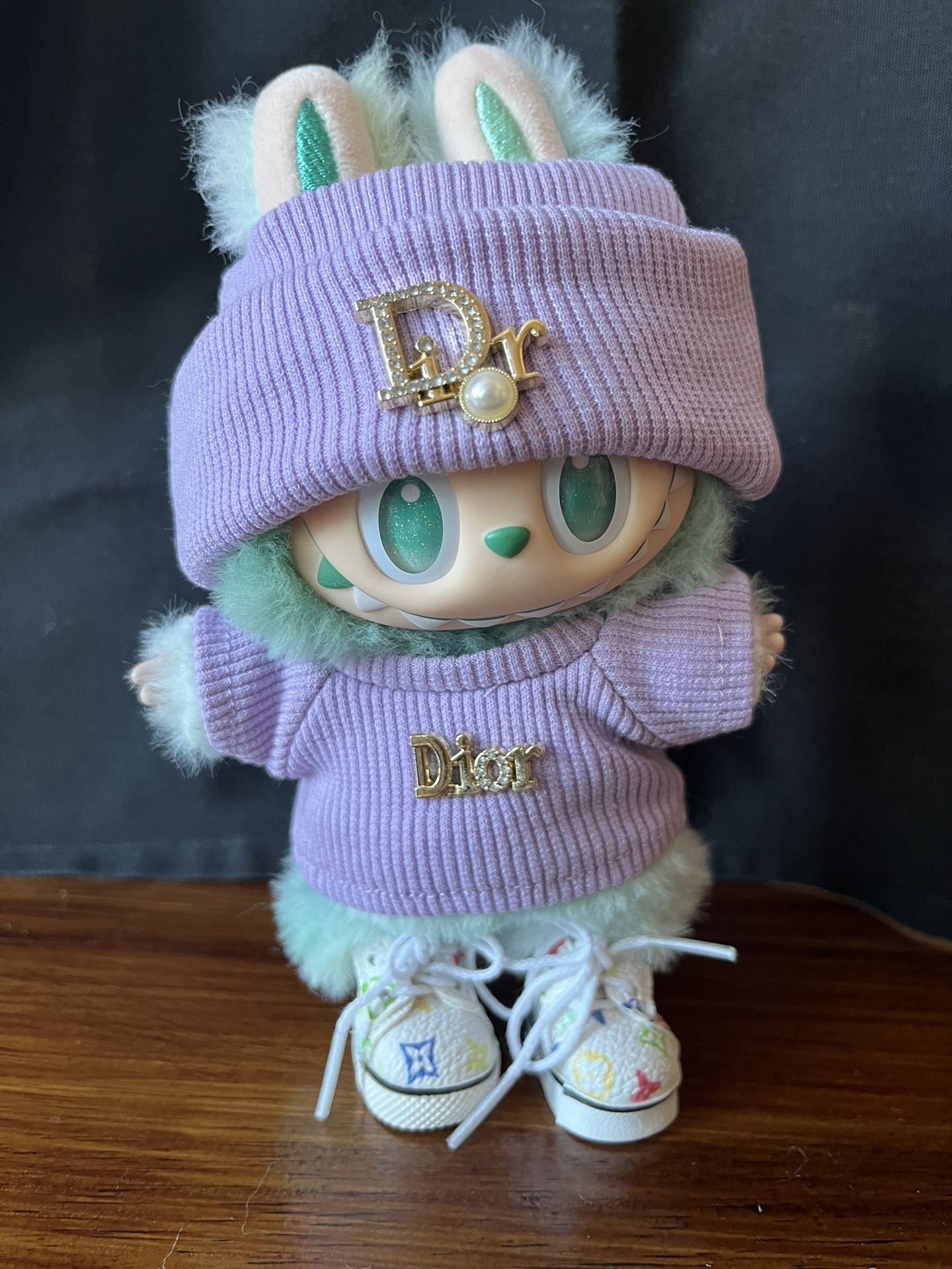 Purple Dior Labubu Outfit