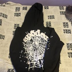 Sp5der Black Hoodie