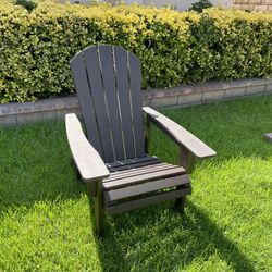 New Brown All Weather Outdoor Indoor Polywood Reclining Adirondack Lounge Chair Brown