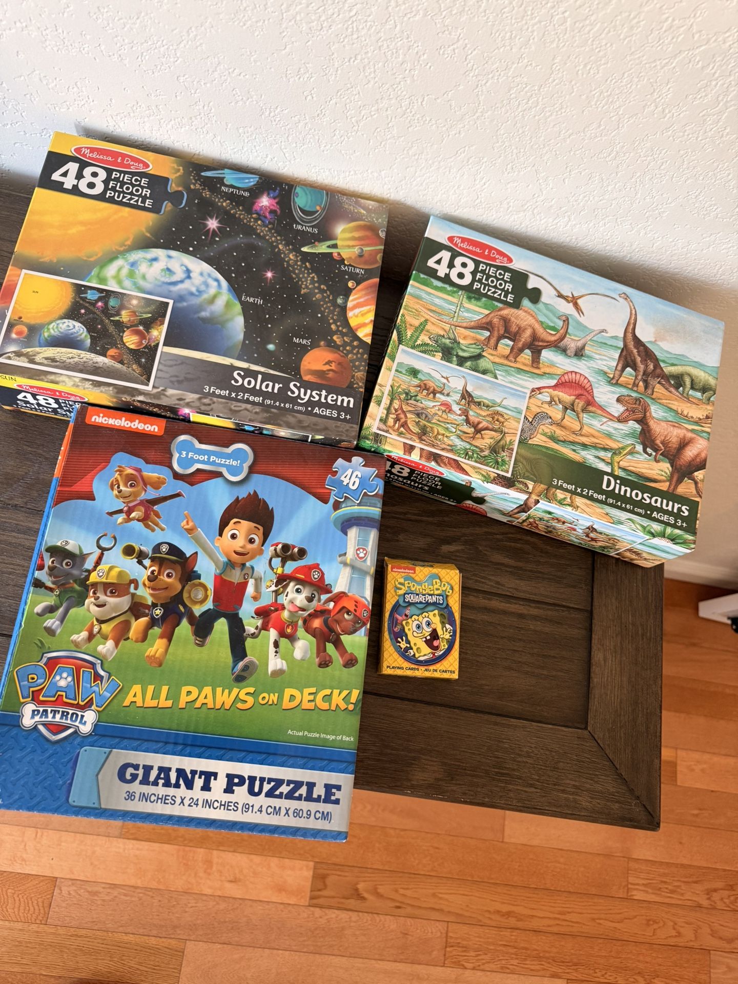 Kids Puzzle Bundle – Melissa & Doug, Paw Patrol, SpongeBob – Great Condition