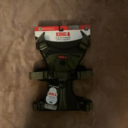 Brand New Navy Green Large Kong Harness And Leash 