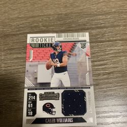 Caleb Williams Rookie Patch Card