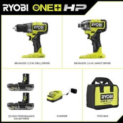 NEW RYOBI KIT DRILL/DRIVER 