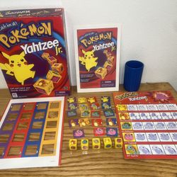 Vintage Pokemon Yahtzee Jr Board Game 1999