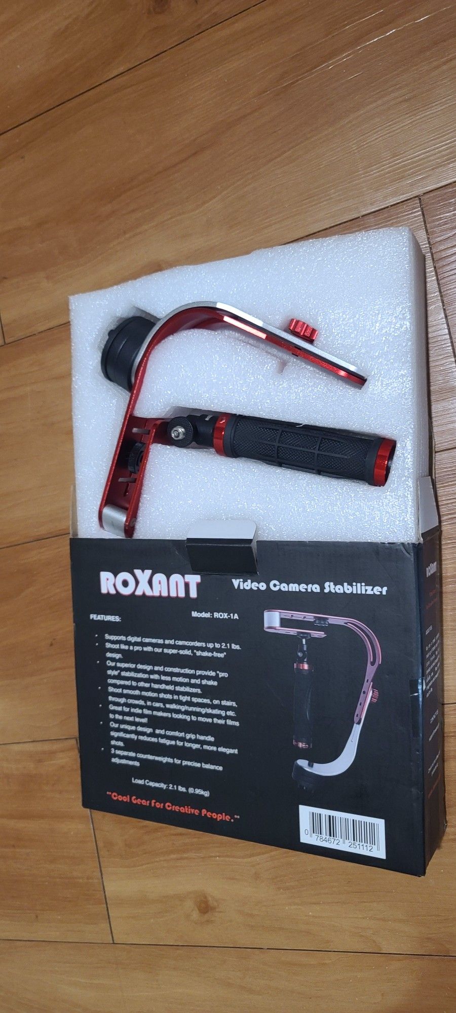 Roxant Video Camera Stabilizer Load Capacity 2.1 Lbs Model ROX-1A