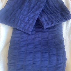  New Duvet Cover W/2 Pillow Cases Blue-King