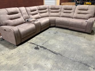 6 Piece Power Recliner Sectional Couch