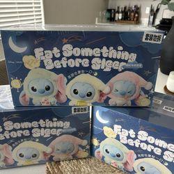 Authentic Stitch Eat Something Before Sleep Full Set 6 Blind Boxes Inside 