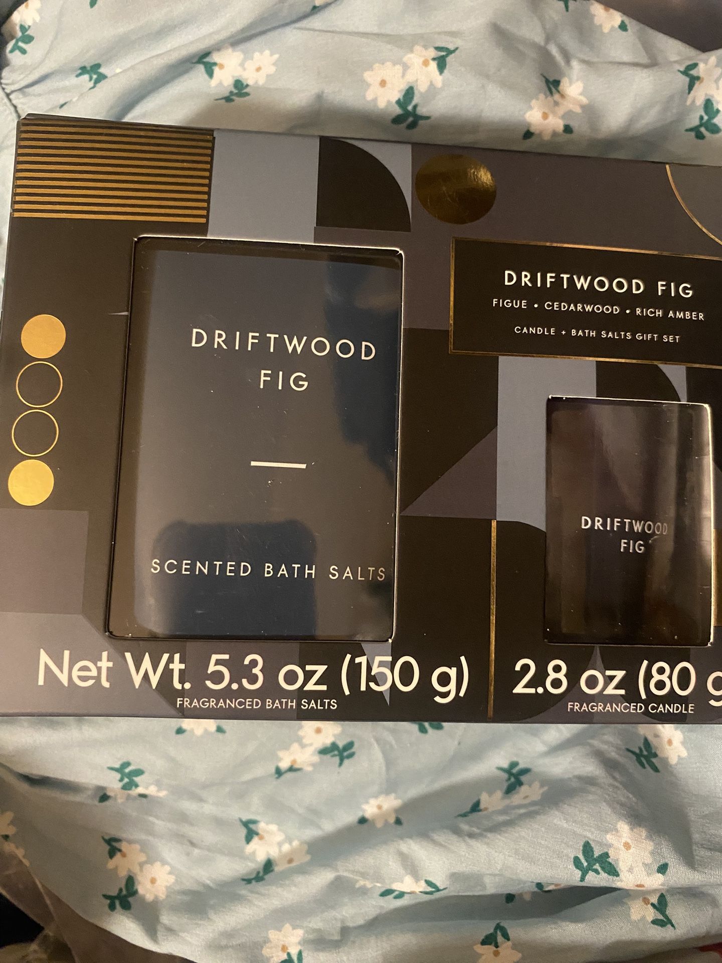 Driftwood, Fig Gift Set Candle And Bath Salts