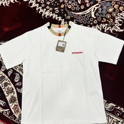 BURBERRY WHITE T-SHIRT