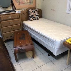 Twin Bed And Dresser 
