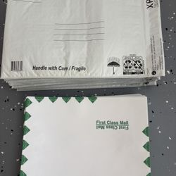 First Class Envelopes & Polyair Mailers