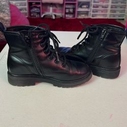 Kids Girls Black Boots