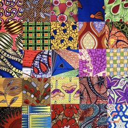 25  10" Fabric Squares African No Duplicates Ethnic Ankara Quilting Patchwork