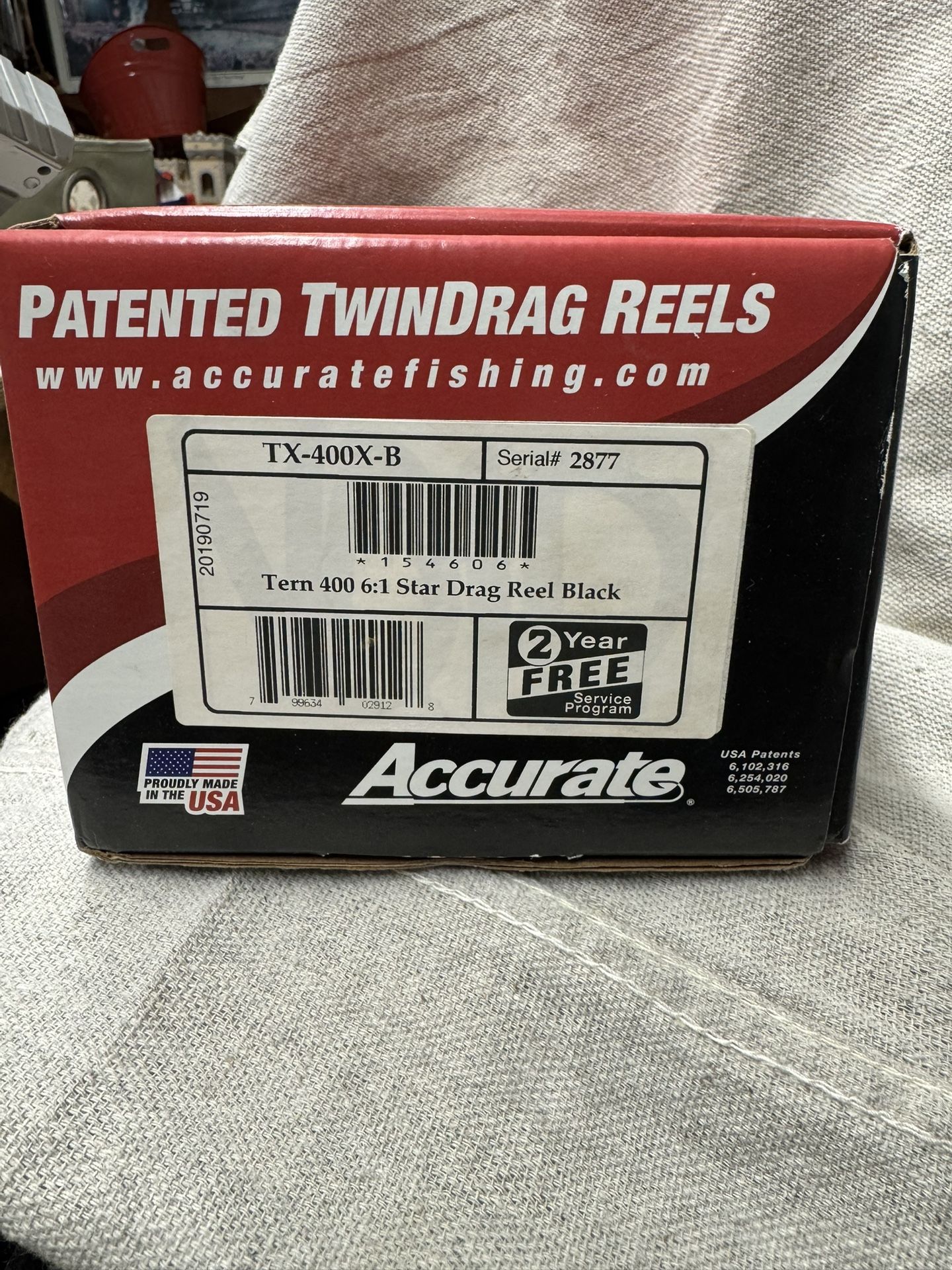 Fishing Reel Brand New In Box Accurate Tern TX-400-B