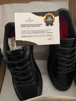 Kadosh Leather Black Sneakers