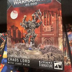 New Sealed Warhammer 40k CSM Chaos Lord with Jump Pack 
