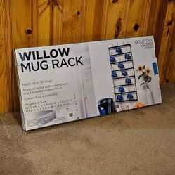 Black Metal Mug Rack