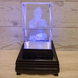 3D Laser Cut Jeff Gordon Nascar Etched Glass Decor 