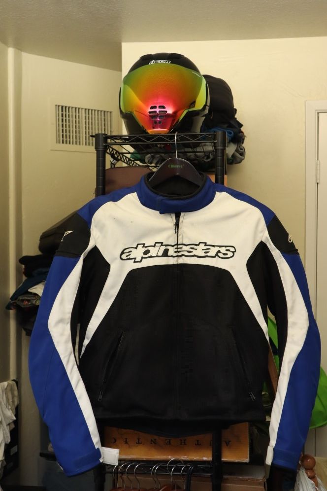 Alpinestar motorcycle mesh jacket, size large