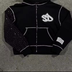 New Zip Up Graphic Y2K Hoodie