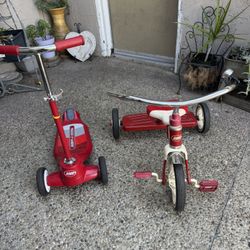 Radio Flyer Tricycle And Scooter 