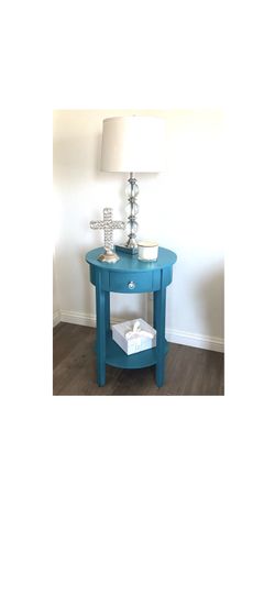 Turquoise Side Table