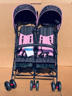 OBO Push It! New Other Dream On Me Volgo Side-by-Side Baby Stroller With Adjustable Canopy