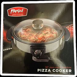 Parini pizza cooker, 12" non-stick electric, OBO