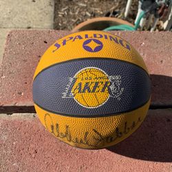 Basketball Signed By Kareem Abdul-Jabbar