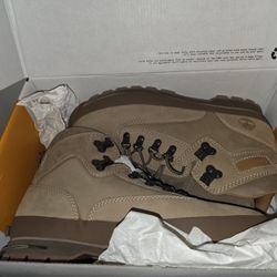 Timberland Euro Hiker Mid Lace Boots Men's 9.5 Beige Nubuc