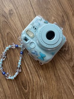 Fujifilm Instax Mini 8 Instant Camera – Blue Butterfly Design