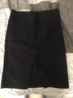 Charlotte Russe black pencil skirt with slit in back size medium
