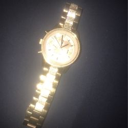 Michael Kors Ritz Chronograph Rose Gold-Tone Stainless Steel Watch