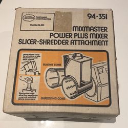 Sunbeam Mixmaster Shredder Slicer Attachement 