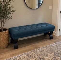 Tufted Upholstered Ottoman Bench