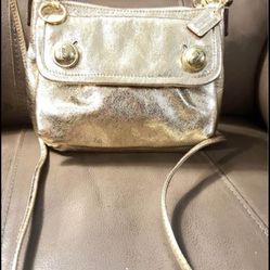 Coach  Vintage Patent Leather Gold Crossbody