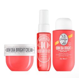 Sol de Janeiro BOM DIA BRIGHT™ JET SET Travel Set Mist, Wash, & Cream New 3 Pc