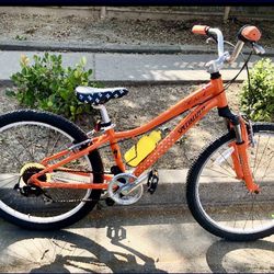 Orange Specialized 24 Inch Bike 