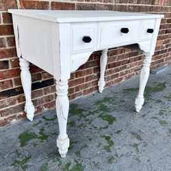 Small Vintage Desk Console Table Shabby Chic 