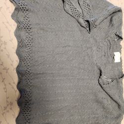 Debbie Morgan Knit Poncho Sweater