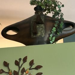 Vintage Wood Bottle Vases 