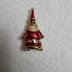 Santa Christmas Brooch