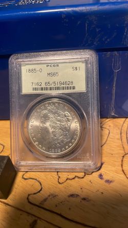 Silver dollar 1885 O ms65